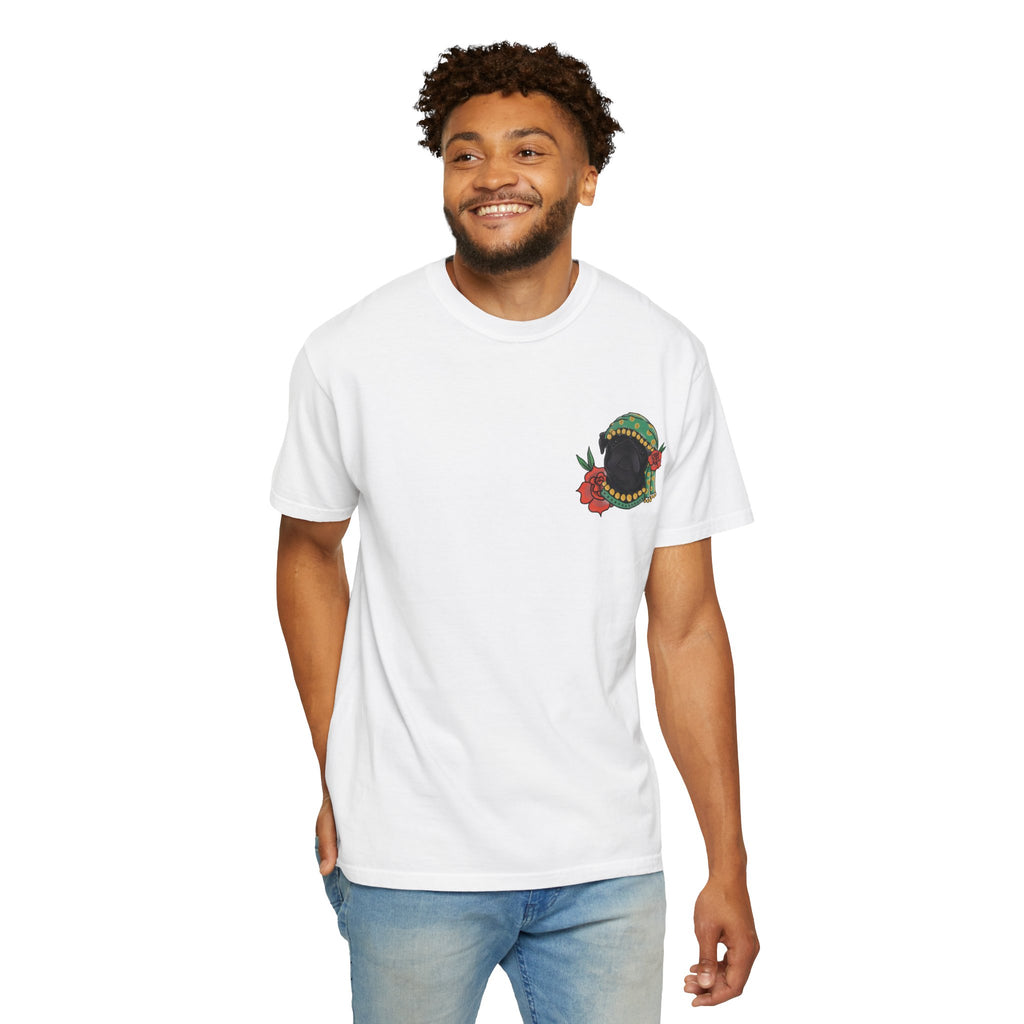 Fortune Teller Pug T-Shirt — Vintage Floral Mystic Tee
