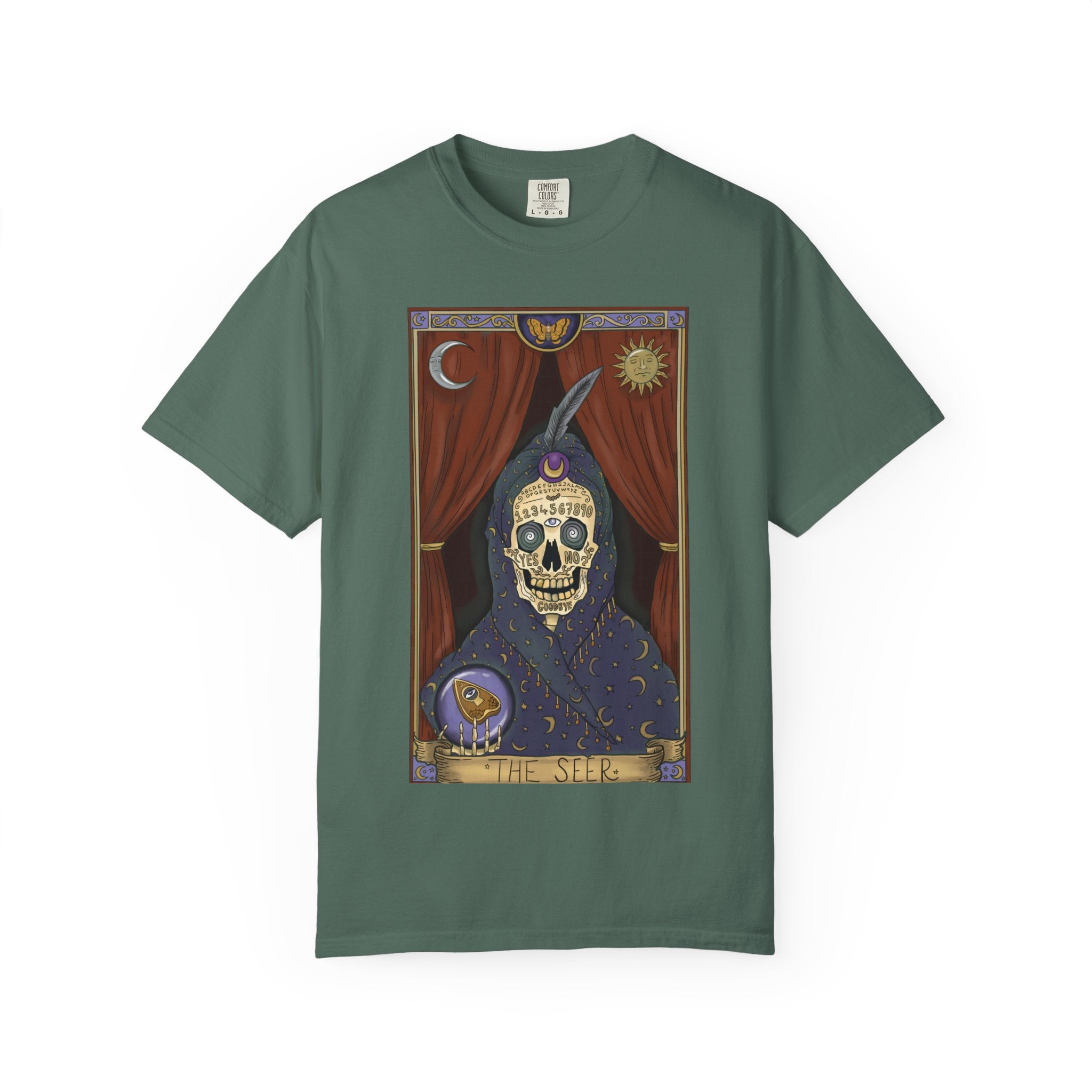 Tarot Skull Tee — Mystic Fortune-Teller Graphic T-Shirt