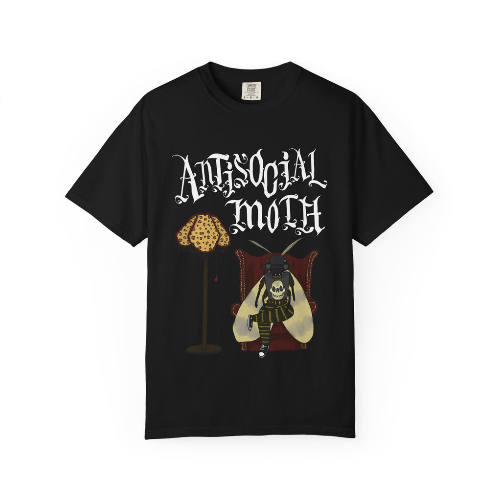 Antisocial Moth Graphic T-Shirt - Dark