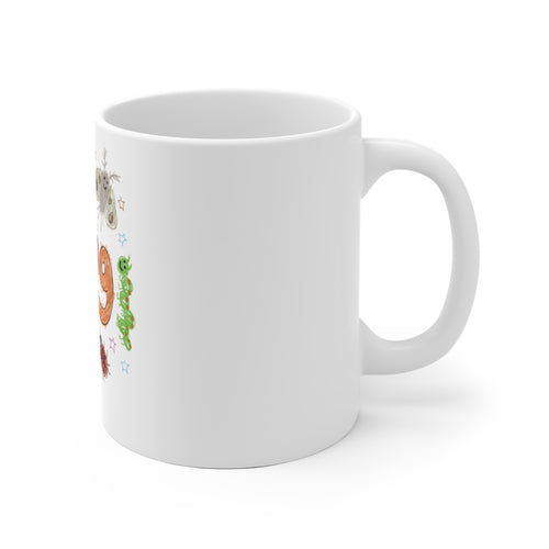 Don’t Bug Me Ceramic Mug — Cute Hand-Drawn Insect Coffee Cup