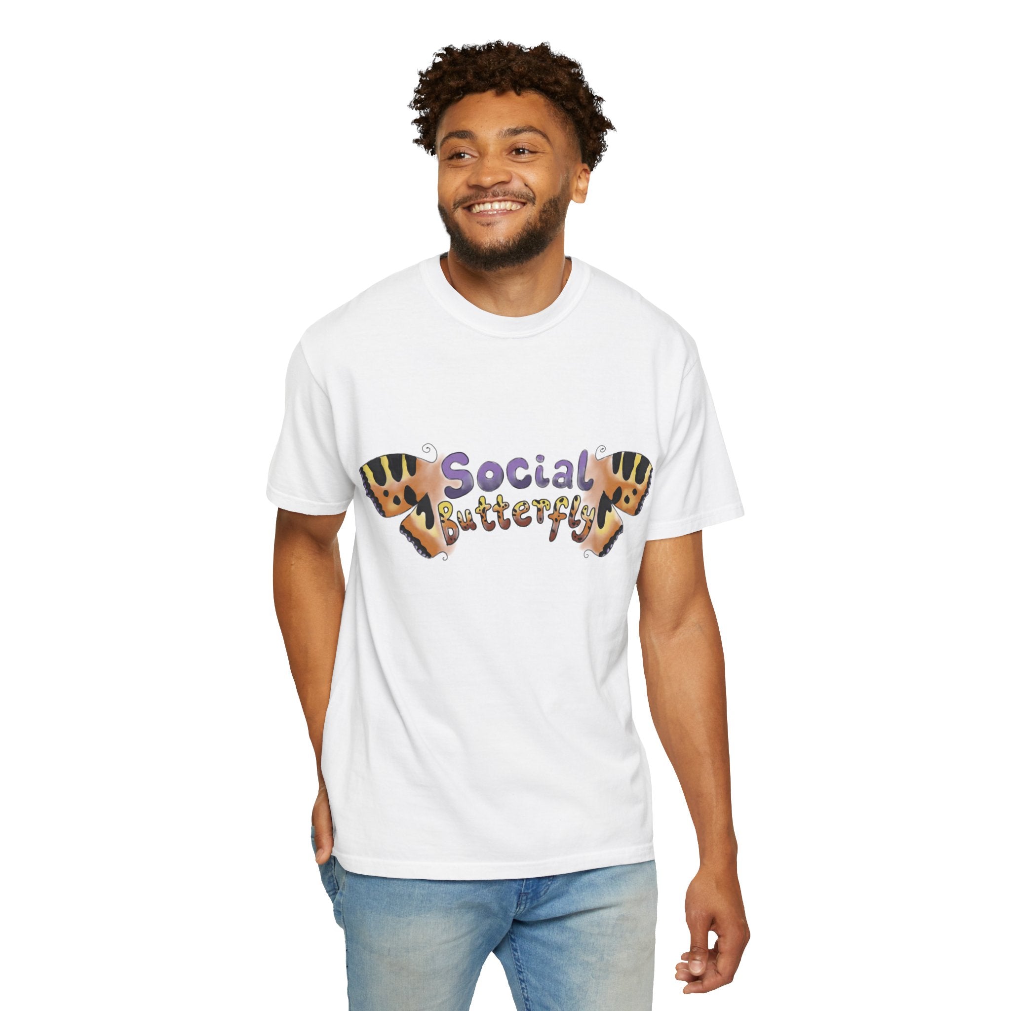 Social Butterfly Graphic T-Shirt