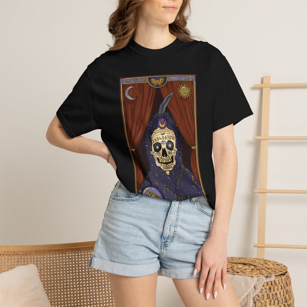 Tarot Skull Tee — Mystic Fortune-Teller Graphic T-Shirt