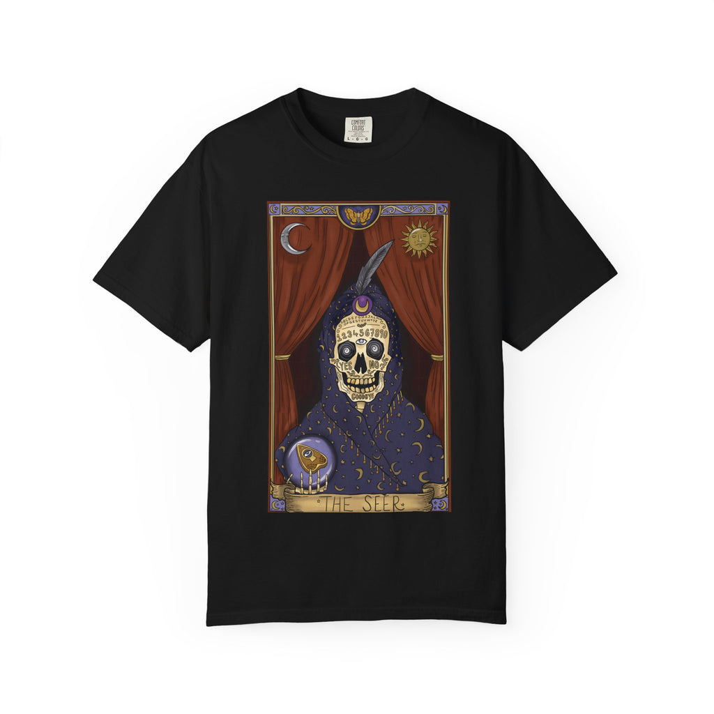 Tarot Skull Tee — Mystic Fortune-Teller Graphic T-Shirt
