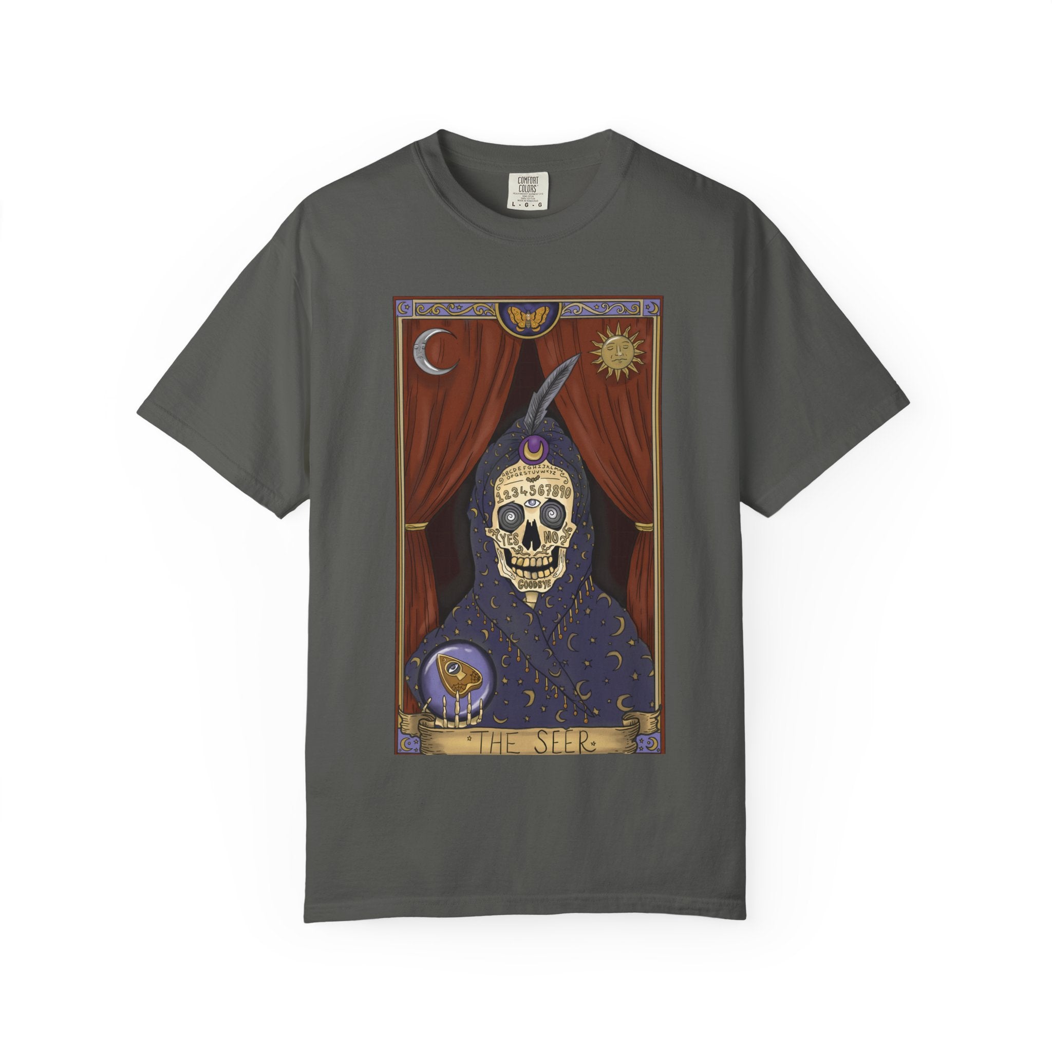 Tarot Skull Tee — Mystic Fortune-Teller Graphic T-Shirt