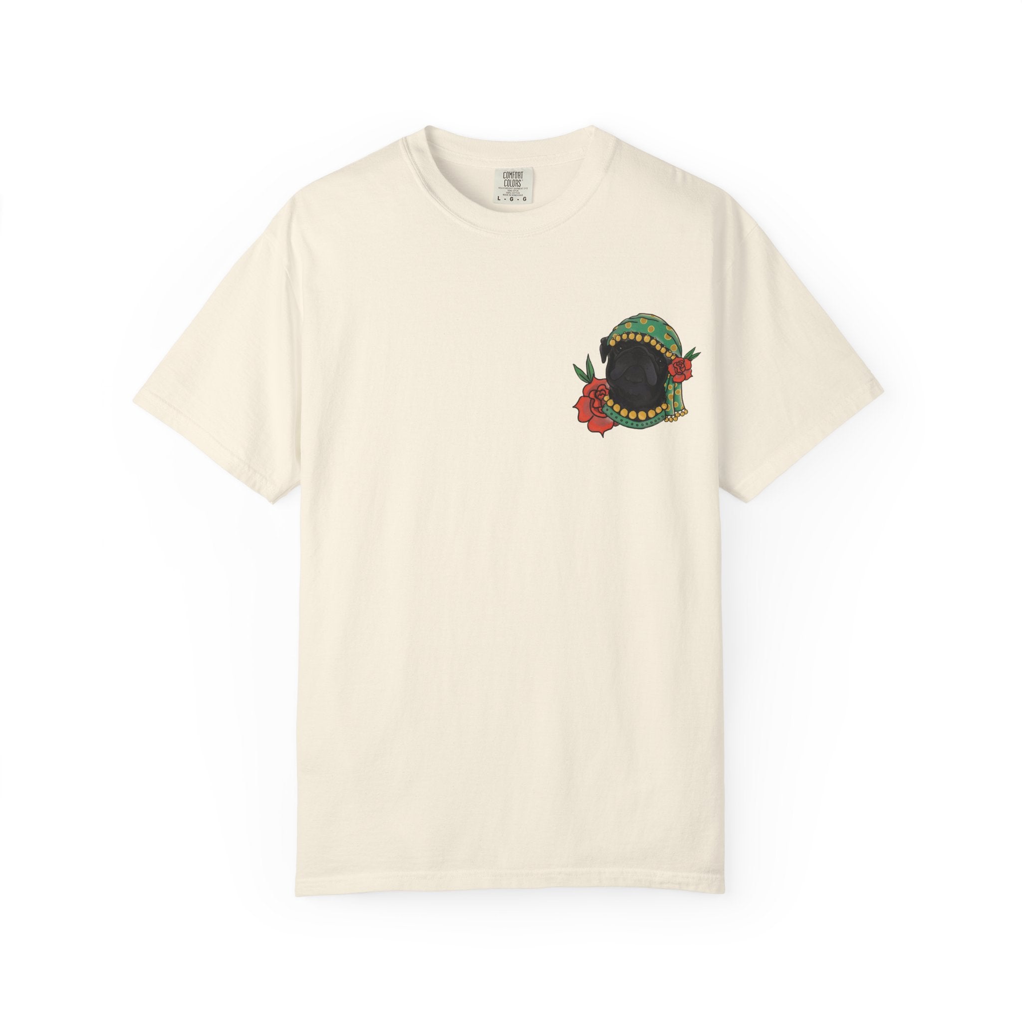 Fortune Teller Pug T-Shirt — Vintage Floral Mystic Tee