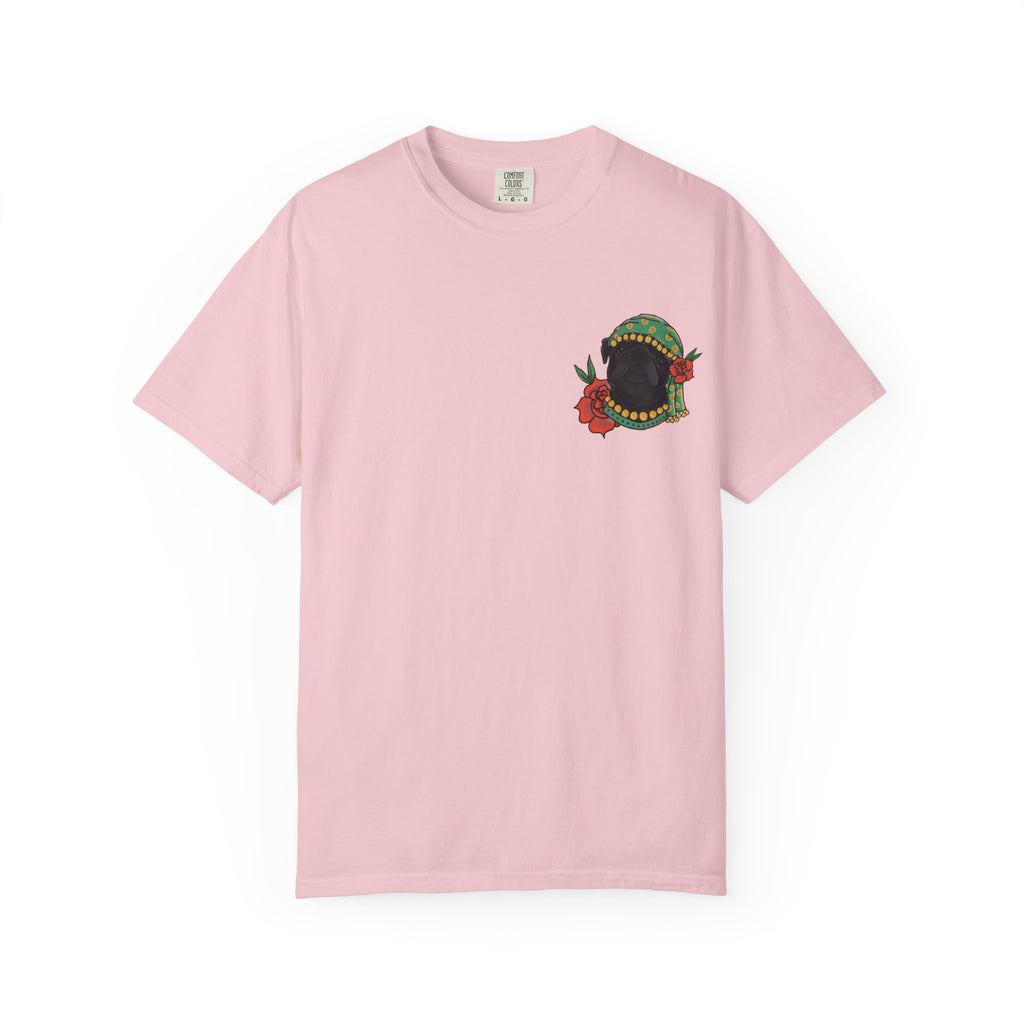 Fortune Teller Pug T-Shirt — Vintage Floral Mystic Tee