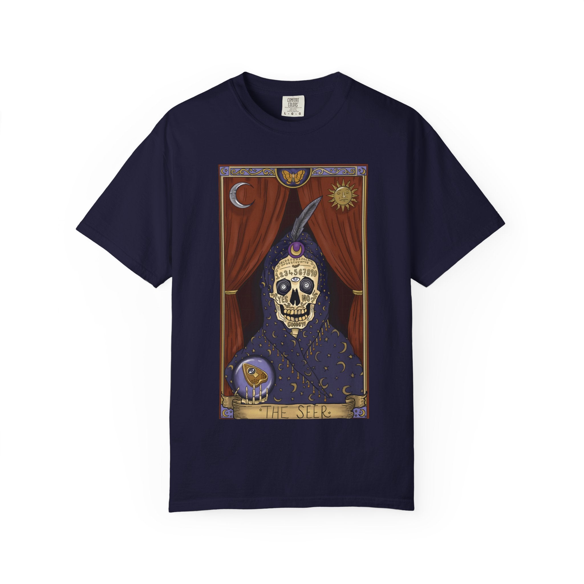 Tarot Skull Tee — Mystic Fortune-Teller Graphic T-Shirt