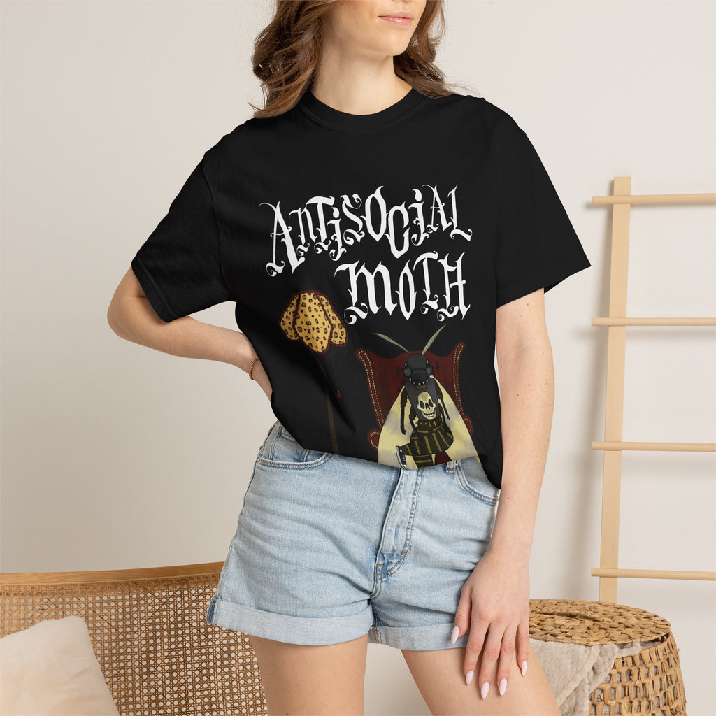 Antisocial Moth Graphic T-Shirt - Dark