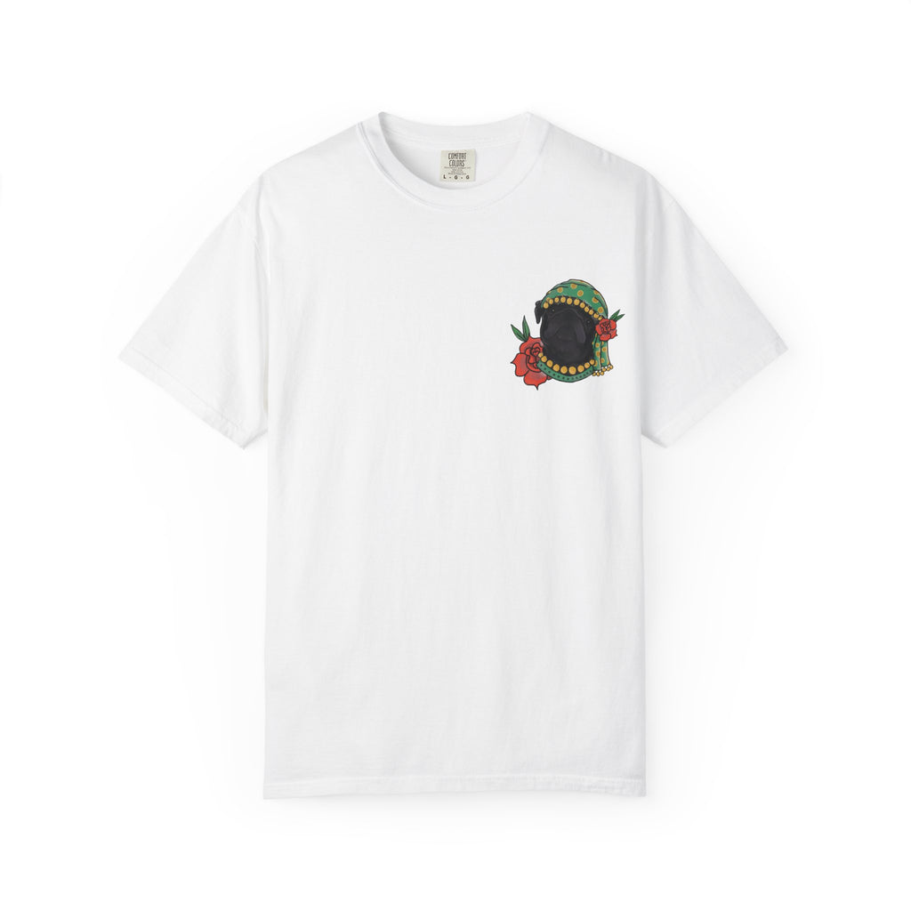 Fortune Teller Pug T-Shirt — Vintage Floral Mystic Tee