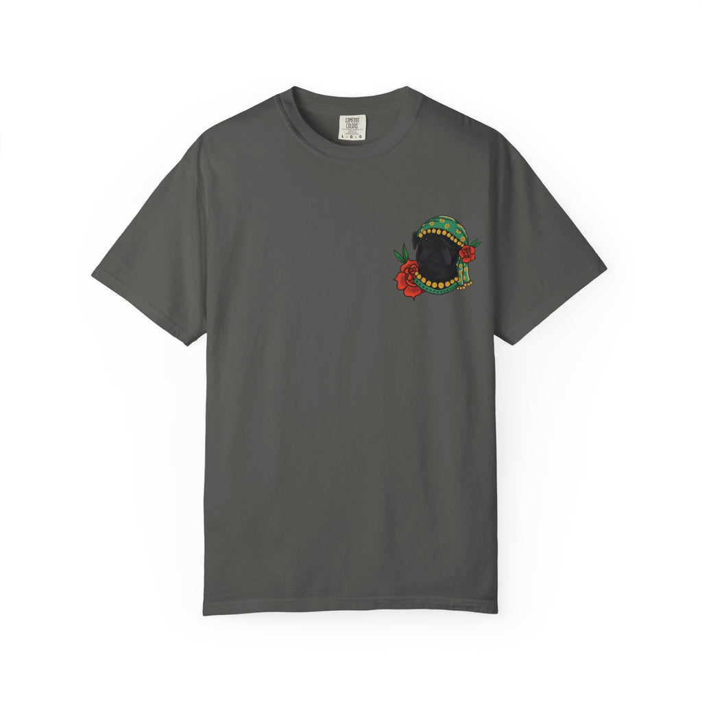 Fortune Teller Pug T-Shirt — Vintage Floral Mystic Tee