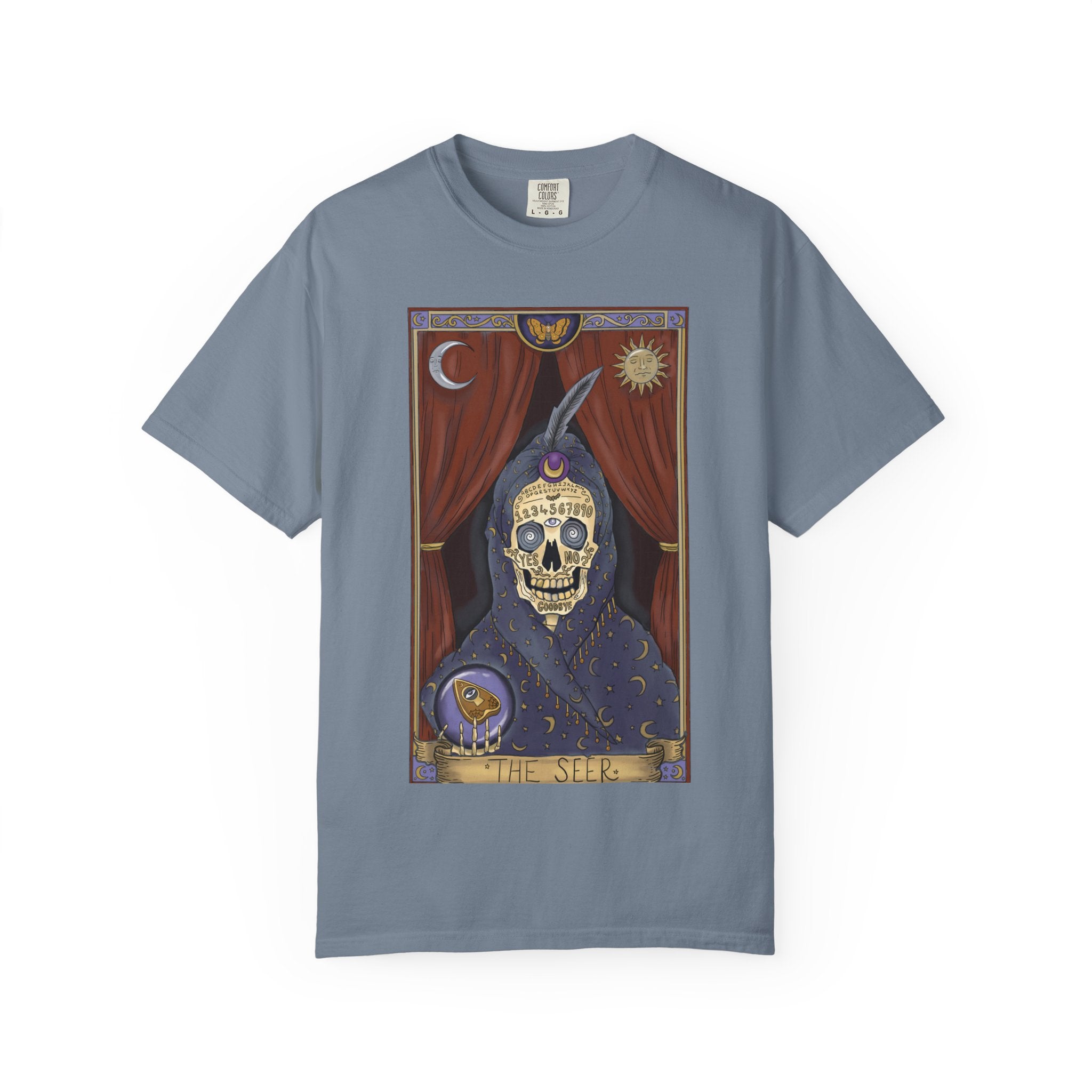 Tarot Skull Tee — Mystic Fortune-Teller Graphic T-Shirt