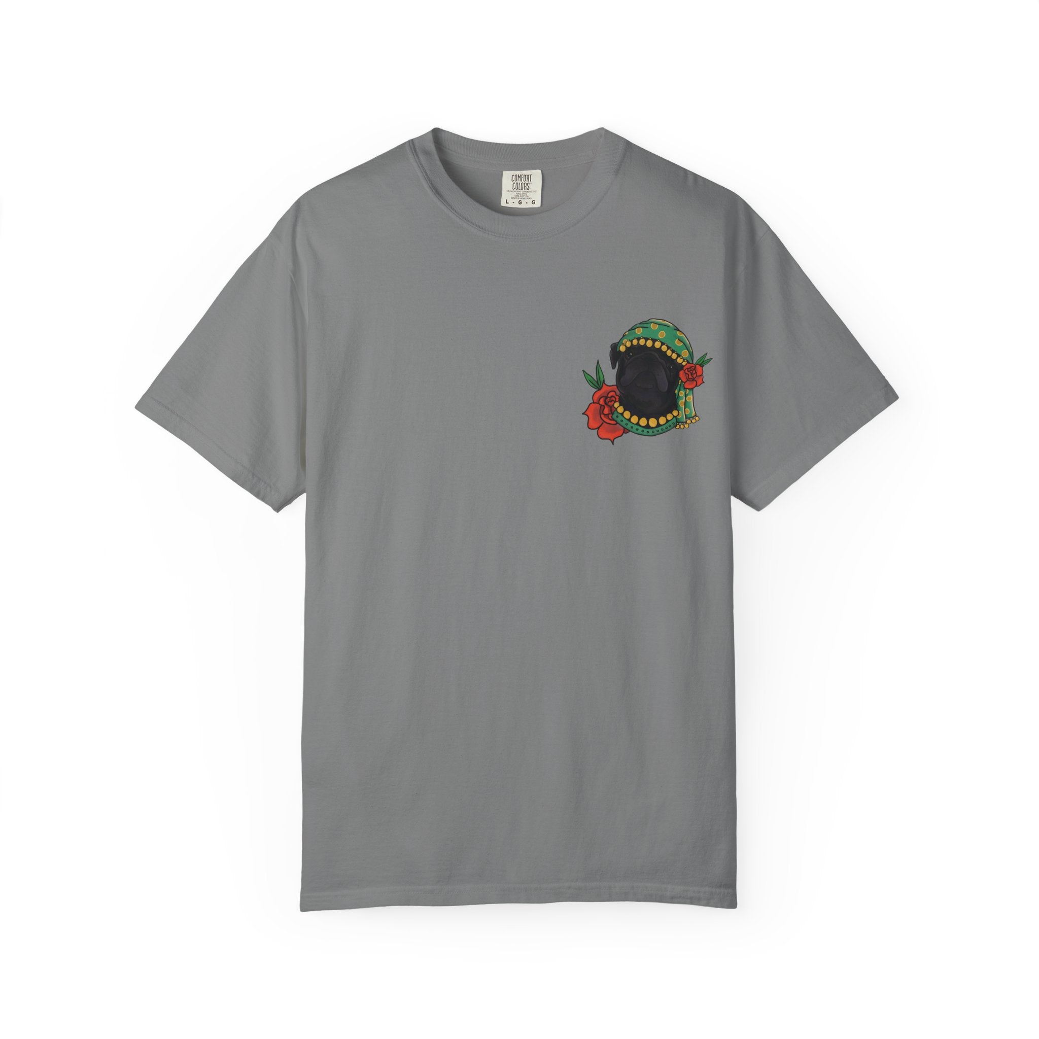 Fortune Teller Pug T-Shirt — Vintage Floral Mystic Tee