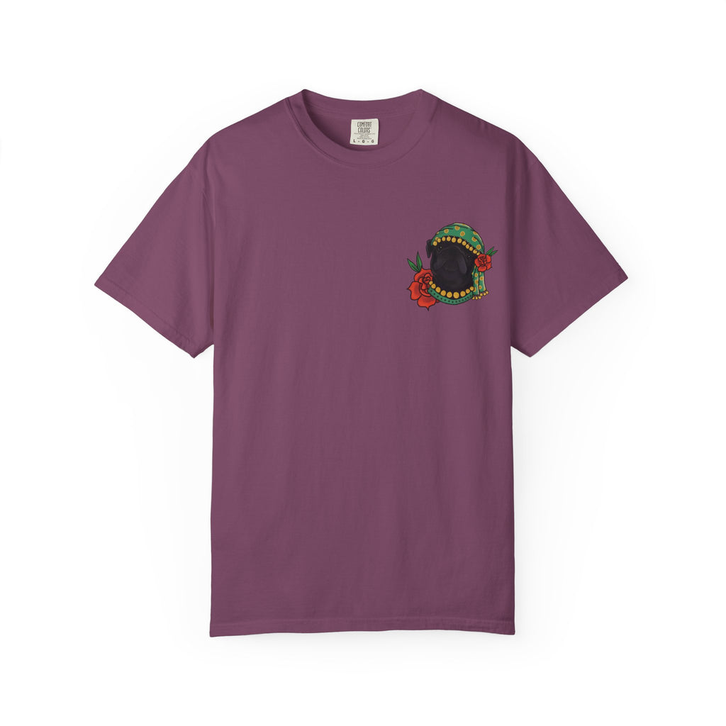 Fortune Teller Pug T-Shirt — Vintage Floral Mystic Tee