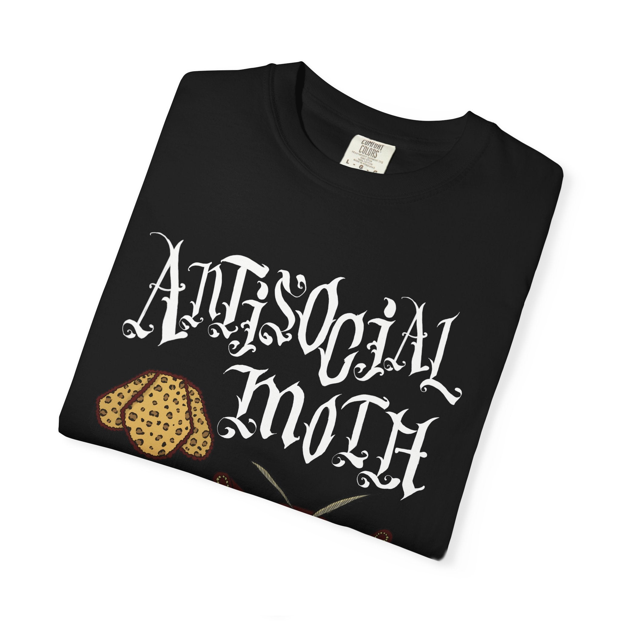 Antisocial Moth Graphic T-Shirt - Dark